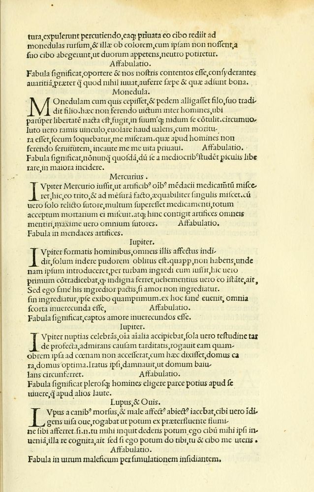 Scan 0097 of Habentur hoc uolumine hæc, uidelicet. Vita, & Fabellæ Aesopi cum interpretatione latina