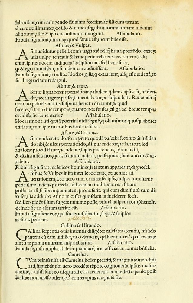 Scan 0101 of Habentur hoc uolumine hæc, uidelicet. Vita, & Fabellæ Aesopi cum interpretatione latina