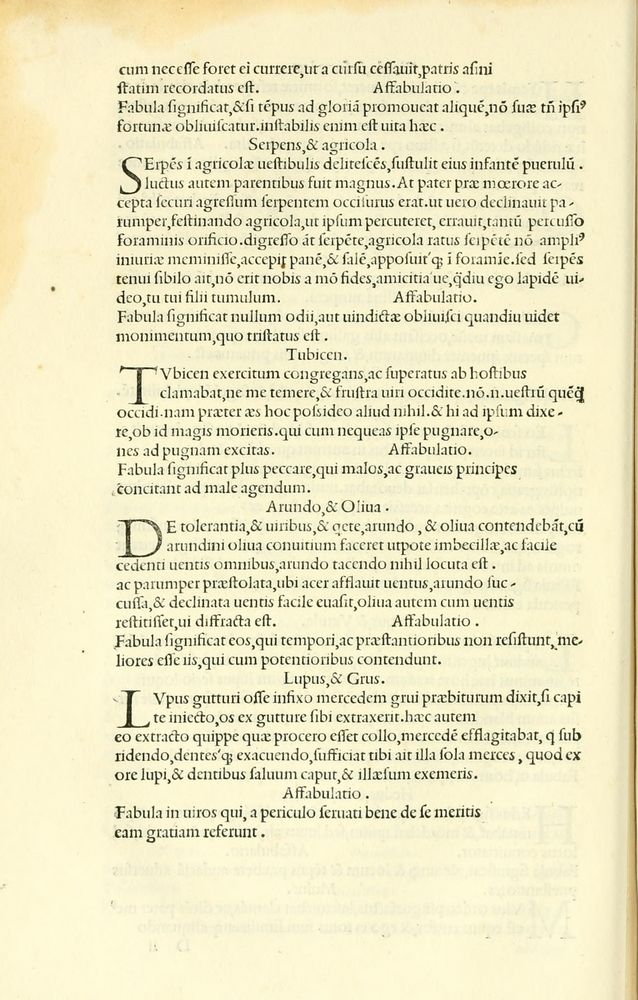 Scan 0110 of Habentur hoc uolumine hæc, uidelicet. Vita, & Fabellæ Aesopi cum interpretatione latina