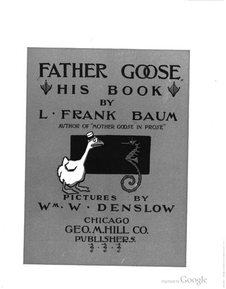 Scan 0011 of Father Goose, his book