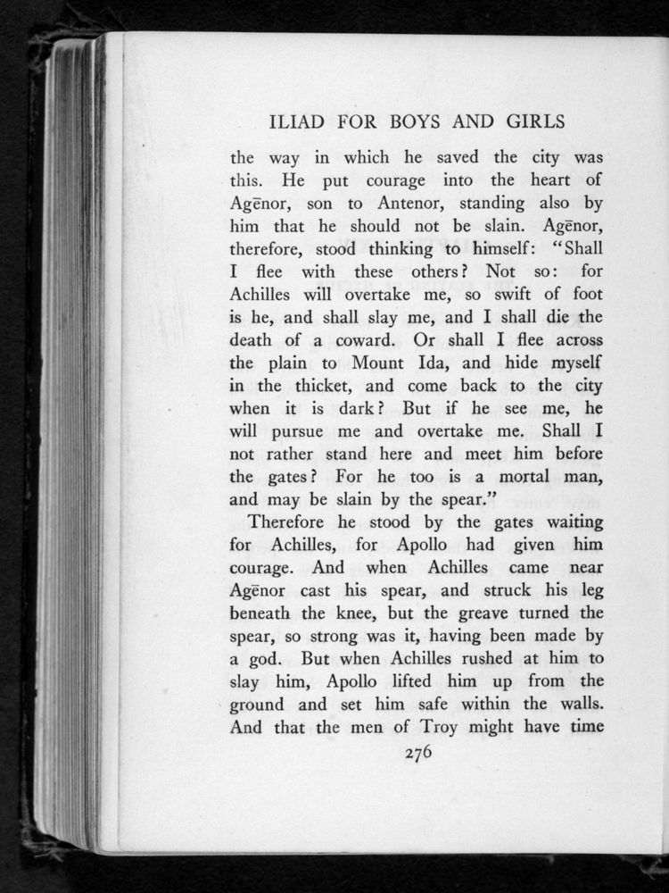 Scan 0298 of The Iliad for boys and girls