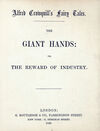 Thumbnail 0003 of Giant hands, or, the reward of industry
