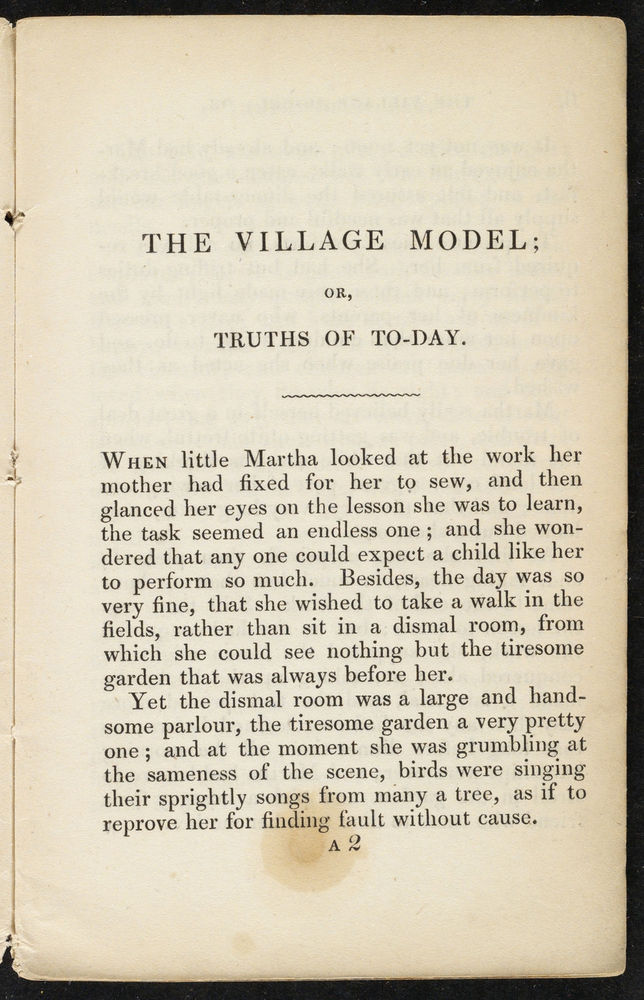 Scan 0007 of The village model, or, Truths of today / The Creation, or, God