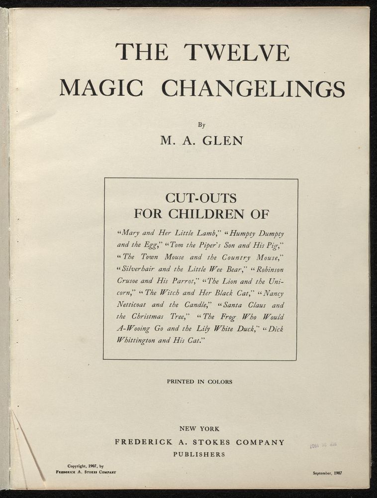 Scan 0003 of The twelve magic changelings