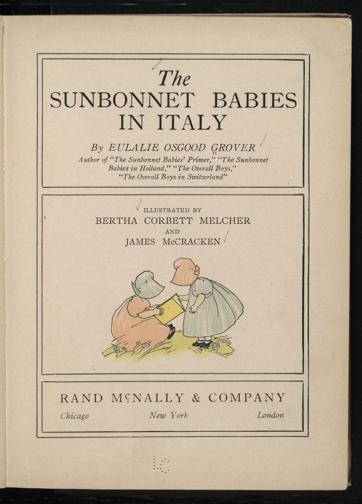 Scan 0009 of The sunbonnet babies in Italy