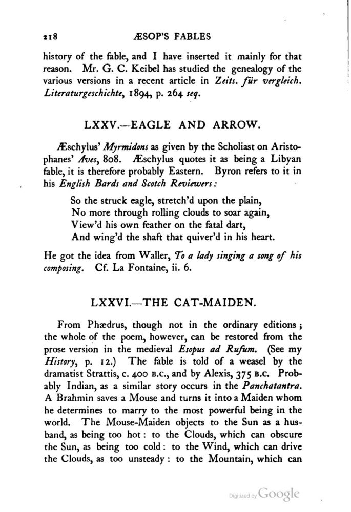 Scan 0250 of The fables of Æsop