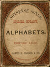 Read Nonsense songs, stories, botany, and alphabets