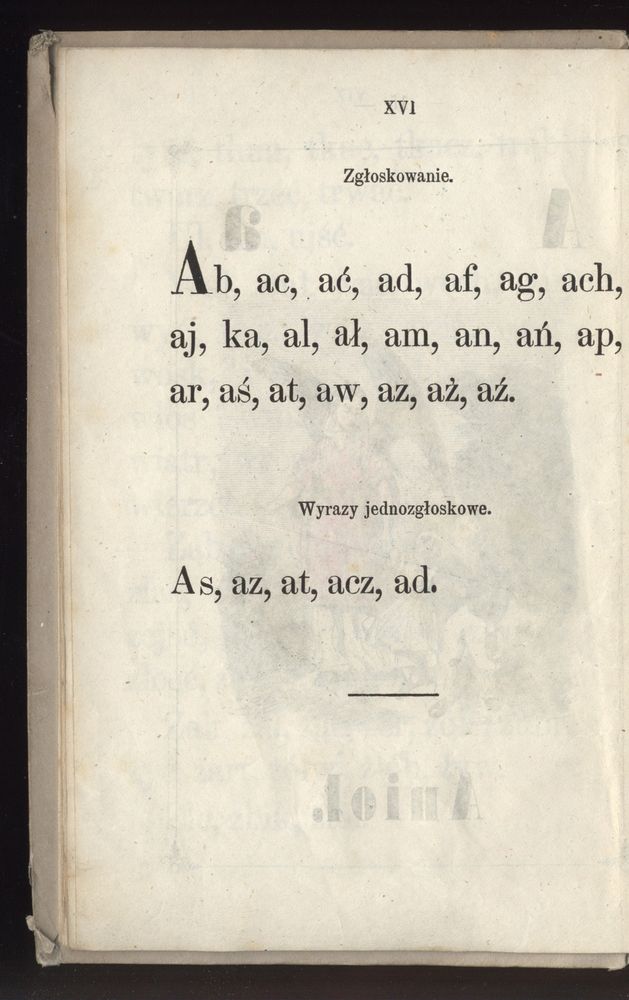 Scan 0024 of Towarzysz pilnych dzieci, czyli Początki czytania i innych wiadomości sposobem łatwym i do pojęcia młodocianego wieku zastosowanym 