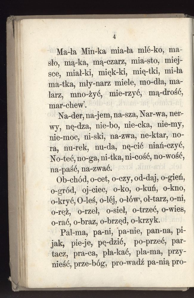 Scan 0076 of Towarzysz pilnych dzieci, czyli Początki czytania i innych wiadomości sposobem łatwym i do pojęcia młodocianego wieku zastosowanym 