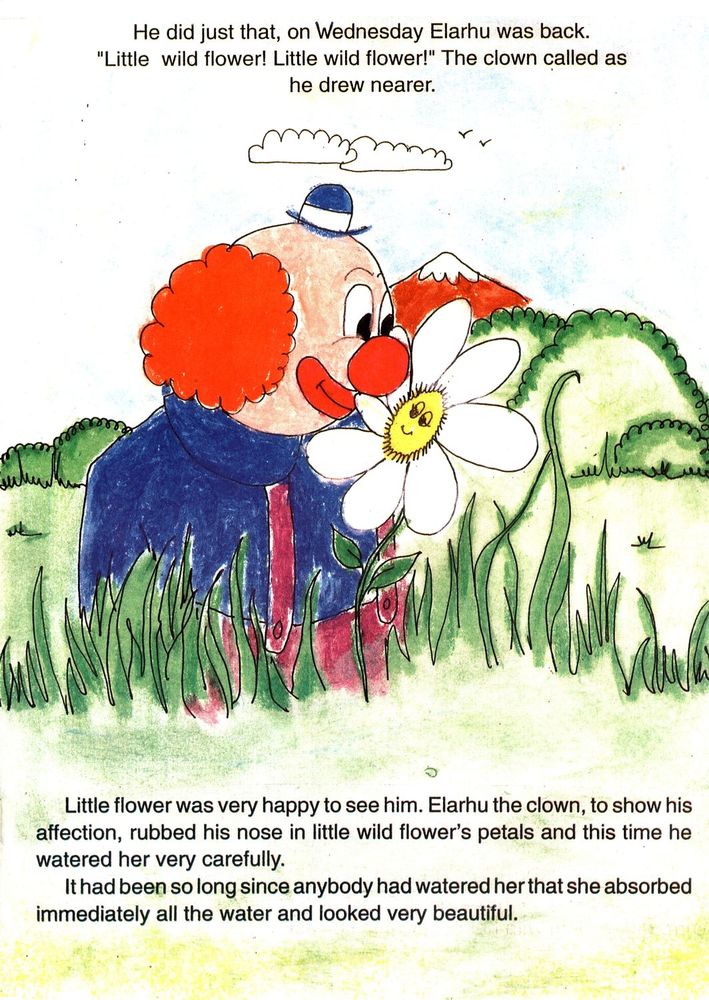 Scan 0009 of Little wild flower and Elarhu the clown