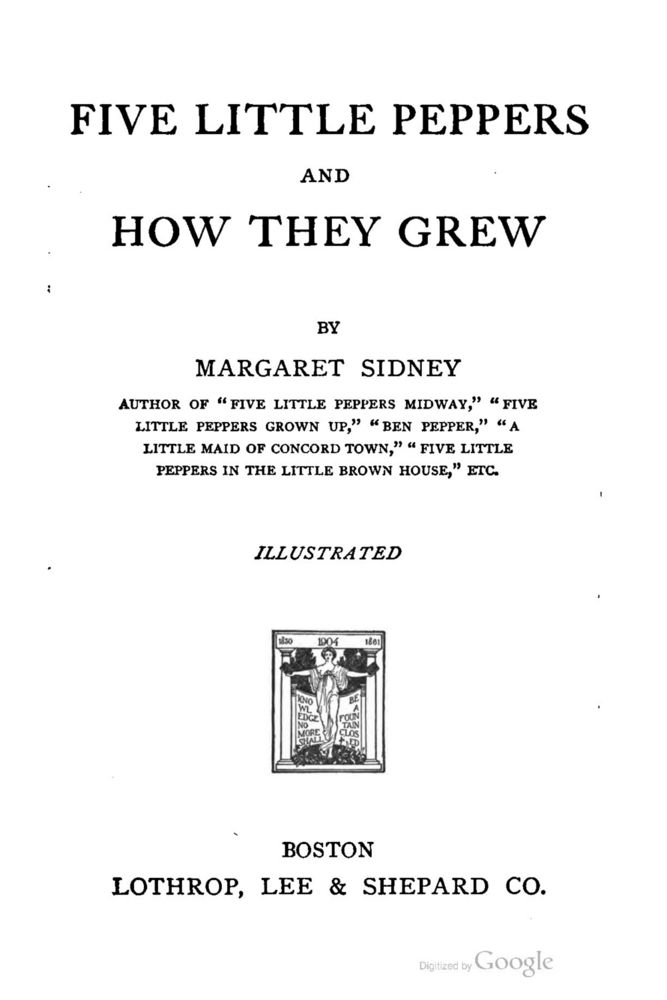 Scan 0009 of Five little Peppers and how they grew