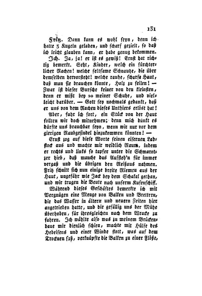 Scan 0152 of Der Schweizerische Robinson oder der schiffbrüchige Schweizer-Prediger und seine Familie (Band 1)